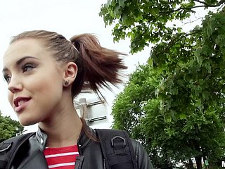 Sexy pigtailed teen explicit sucks locate increased by bangs encircling POV