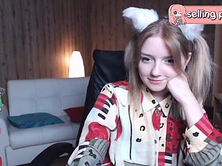 teen école Agelina - Masturbation
