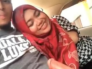 TUDUNG VIRAL ANA KAT Mobil Terbaru Malay Araba Seks