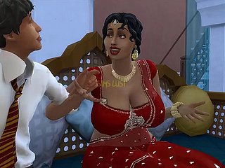 تم إغواء Desi Telugu مفلس ساري عمتي لاكشمي من قبل شاب - المجلد 1 ، الجزء 1 - نزوات شريرة - مع ترجمات إنجليزية
