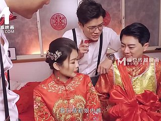 Modelmedia Asya-Lewd Düğün Sahnesi Liang Yun Fei-MD-0232 En İyi Orijinal Asya Porno Flick