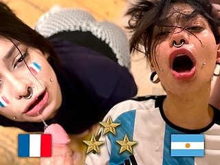 Campeón del mundo de Argentina, Head Follets Francés después de la finishing touch - Meg Dejected