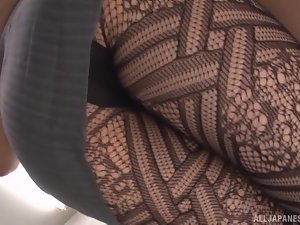 slutty asian teacher hatano, seduces horny partisan
