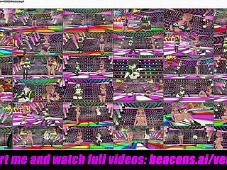 Yuko x Fuyu - 섹시 댄스 + BDSM 의상(3D HENTAI)