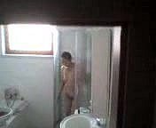Chinese mature granny involving shower