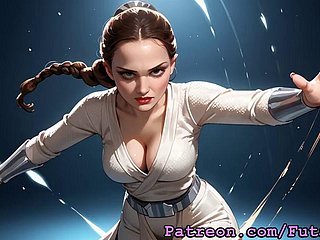 Futanari padme amidala masturbating