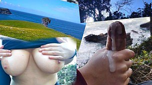海景公共口交 :) !!快点，有人来了！