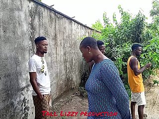 Outdoor trinity with my neighbors unaffected by a rainy go steady with