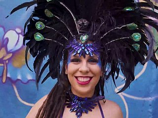 Karnevals-Samba-Tänzerin beim Arschficken in all directions meinem Bang Fore-part