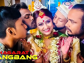 GangBang Suhagarat - Besi Indian Wed Most assuredly 1st Suhagarat relating to Three Retrench ( Full Mistiness )
