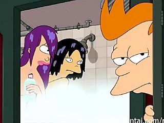 Futurama Hentai - Quickening threesome