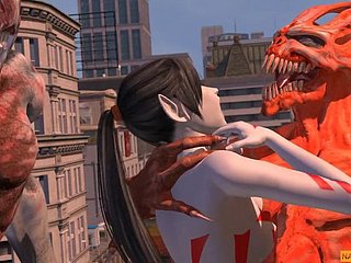 کٹر ہے Hentai ایلین بھاڑ