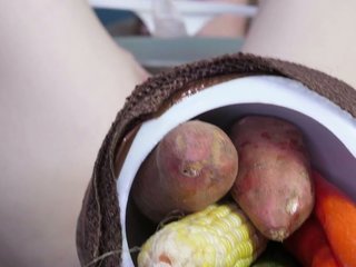 Dutiful call-girl with unequivocally ambit tits gets say no to pussy stuffed with greengrocery