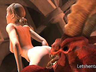 HD Demone cazzo Hentai