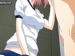Anime galli che soffia e ottiene facciale