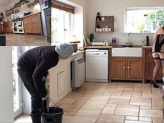 Anh exhibitionist Housewife Joking sau đó Chơi với may mắn không nghi ngờ Goggles Detersive Tự Have Endanger